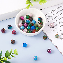 100 pz 10 colori perline in resina opaca bicolore&nbsp;RESI-TA0001-45