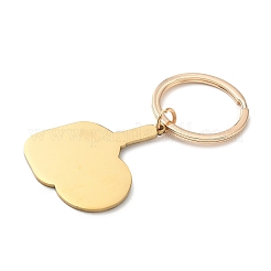 Porte-clés pagaie en acier inoxydable 201 imprimé&nbsp;KEYC-H021-01G