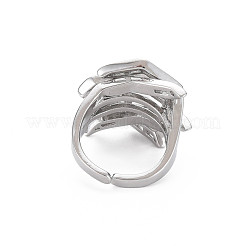 Umarmung Hand Finger Zirkonia Manschettenring&nbsp;X1-RJEW-T016-35P-02