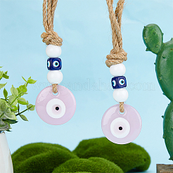 3 pz decorazioni fatte a mano con pendenti a lume malocchio&nbsp;HJEW-DC0001-11
