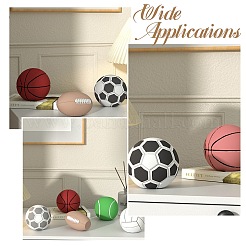 5 Stück 5 Stile handgefertigte 3D-Sportball-Motive&nbsp;ST-CJ0043-028