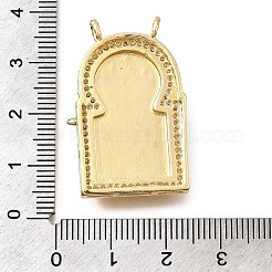 Colgante micropavé cubic zirconia de latón&nbsp;KK-Z125-26G