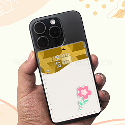 10 porte-carte adhésif en cuir PU pour téléphone&nbsp;AJEW-SP0002-95E