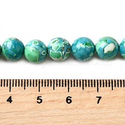 Brins de perles de magnésite naturelle teintes&nbsp;G-L617-D01-8mm-01