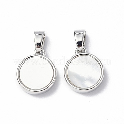 Breloques en laiton ton platine&nbsp;LS-KK-R134-057P-B