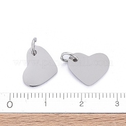 Dijes de etiqueta en blanco con estampado de acero inoxidable 304 antideslustre&nbsp;STAS-I311-19P