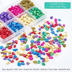 144 g Perlenstränge aus natürlichen und synthetischen Edelsteinen in 8 Stilen&nbsp;G-NB0002-63