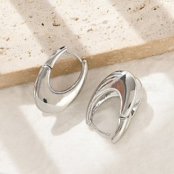 Boucles d'oreilles en laiton de cercle pour les femmes&nbsp;LS-EJEW-U041-04P