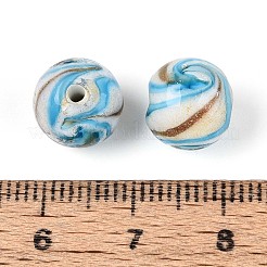 Perles vernissées de sable d'or manuelles &nbsp;LAMP-T024-11C