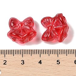 Perles de verre transparentes peintes en aérosol&nbsp;GLAA-Z011-06K
