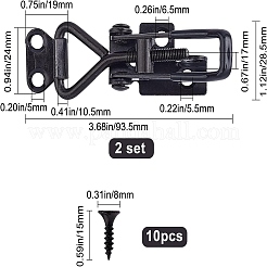 2 Satz verstellbare Knebelverschlussklemmen aus Edelstahl 304&nbsp;TOOL-GF0001-80