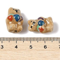 Cuentas de porcelana pintadas a mano&nbsp;LS-PORC-R001-01D