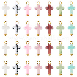 105 pendentif en pierre précieuse imitation acrylique 7 couleurs&nbsp;FIND-TA0009-34G