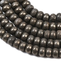 Natürliche Pyrit Perlen Stränge&nbsp;G-L647-D07-4x6mm