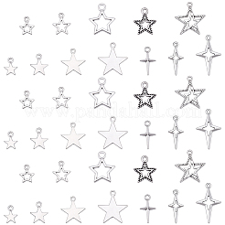 120 pz 12 stili pendenti in lega di stile tibetano&nbsp;FIND-BM0001-48