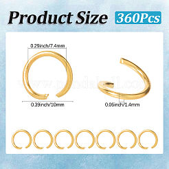 360 Stück Eisen offene Sprungringe&nbsp;IFIN-SC0001-90A