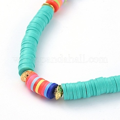 Collane di perline heishi fatte a mano in argilla polimerica&nbsp;NJEW-JN02721-03
