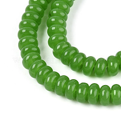 Imitation de perles de verre de jade&nbsp;GLAA-ZX008-6mm-17G