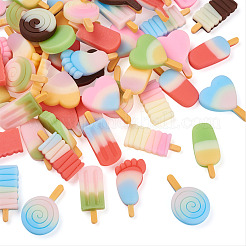 60 Stück 6-Stil-Harz-Decoden-Cabochons&nbsp;RESI-TA0001-36
