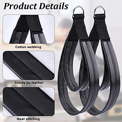 Doppelschlaufengurte aus Nylon und PU-Leder für Yoga&nbsp;AJEW-WH20020-581B