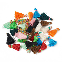 110 Stück 11 Farben Polyester-Quastenanhänger&nbsp;FIND-TA0002-44