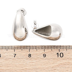 Aretes de latón con forma de lágrima&nbsp;EJEW-Q015-20A-P