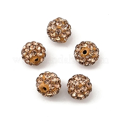 Polymer Ton Strass Perlen&nbsp;LS-RB-H284-6MM-Half-246