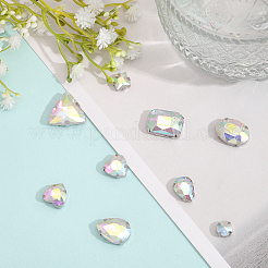 140pcs 12 estilo coser en rhinestone&nbsp;FIND-CA0007-43A