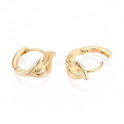 Pendientes de aro de latón&nbsp;EJEW-T047-96G