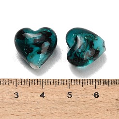 Perline murano con sabbia d'oro fatto a mano&nbsp;LA-T031-01C