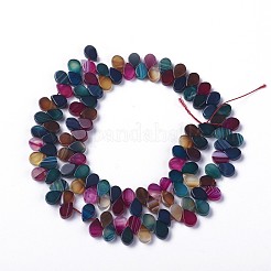 Chapelets de perle en agate naturelle teinte&nbsp;G-F595-A13