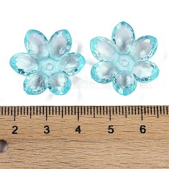 Tapas de abalorios de acrílico transparentes&nbsp;OACR-H118-03E