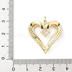 Messing micro pave klare zirkonia anhänger&nbsp;KK-B141-43G-01