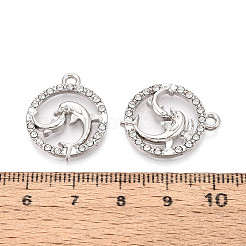 Pendentifs en alliage avec strass&nbsp;FIND-N008-30P