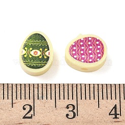 Bedruckte handgemachte Polymer Clay Perlen&nbsp;CLAY-I016-04
