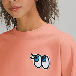 24 Stück 3 Stil Cartoon-Stil Doppelauge bestickte Stoffflecken&nbsp;PATC-BC0001-05
