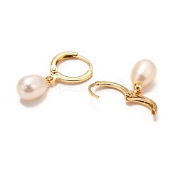 Orecchini a cerchio in ottone&nbsp;X-EJEW-D275-02G-01