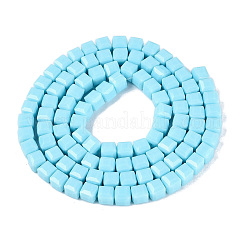 Opache perle di vetro fili&nbsp;GLAA-R041-8x8mm-C02