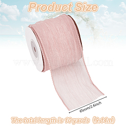 Organza-Knitterband mit Draht&nbsp;OCOR-WH0078-278B