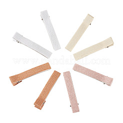 8 Stück 4 Farben Polyester-Alligator-Haarspangen&nbsp;PHAR-TADJ0001-02