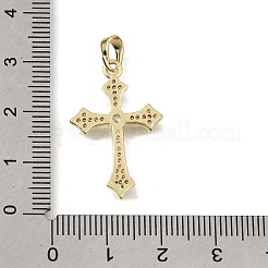 Osteranhänger aus Messing mit Mikropavé-Fassung aus klaren Zirkonia&nbsp;CU-L001-15G-07