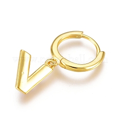 925 orecchini a cerchio huggie in argento sterling&nbsp;EJEW-AA00271-23V-G