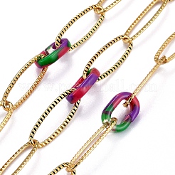 PATIKIL Catena Con Perline Finte, 5 Metri In Bobina, Maglia Da 6mm In Ottone Color Oro. Ideale Per Creare Collane, Bracciali E Accessori Fai Da Te. Pratica, Elegante E Leggera.
