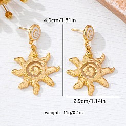 Pendientes colgantes de aleación de esmalte para mujer.&nbsp;WGFF9F2-01