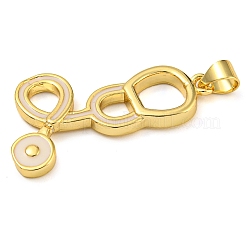Accumuler laitonnage émail pendentif&nbsp;KK-Z063-39G-01