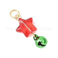 Weihnachten handgedrehten lampwork Glasanhänger&nbsp;PALLOY-JF04578