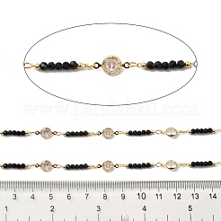 Chaînes à maillons en laiton plaqué or véritable 18 carat&nbsp;CHC-G019-01A