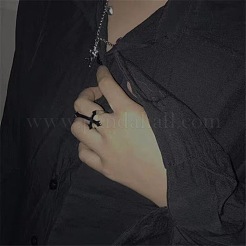Offene Manschettenringe aus Emaille mit Kreuz für Männer&nbsp;FS-WGB4F7F-01