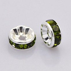 Perline distanziatori strass in ottone&nbsp;RB-A014-Z7mm-09S-NF