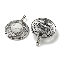 Natürliche Howlith Anhänger&nbsp;G-Q158-03G